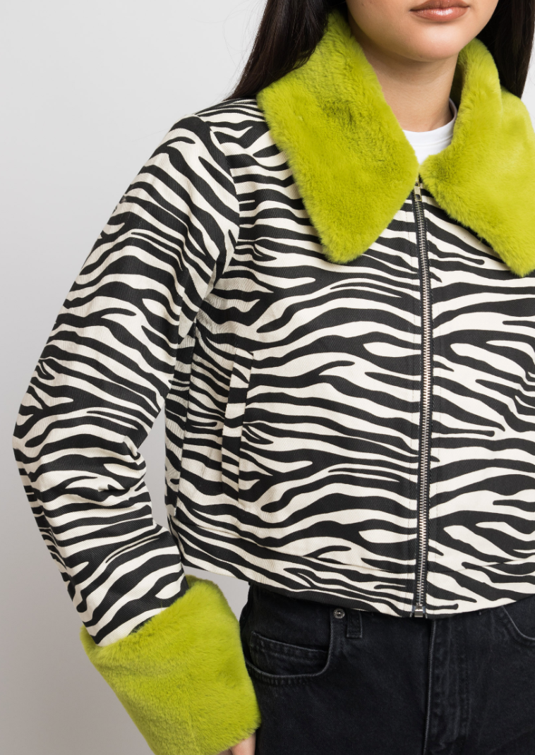 Fur Zebra Jacket